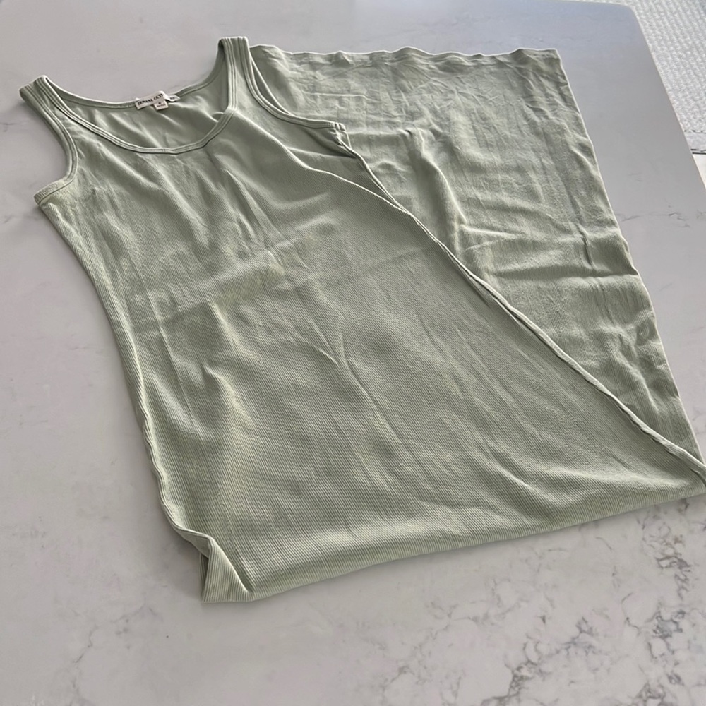 Long ribbed tank dress